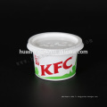 Le plastique jetable de pp de catégorie comestible KFC 130ml / 4oz a écrasé la tasse de pomme de terre